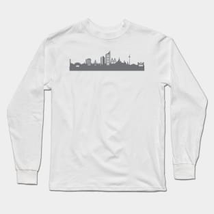 Leipzig in gray Long Sleeve T-Shirt